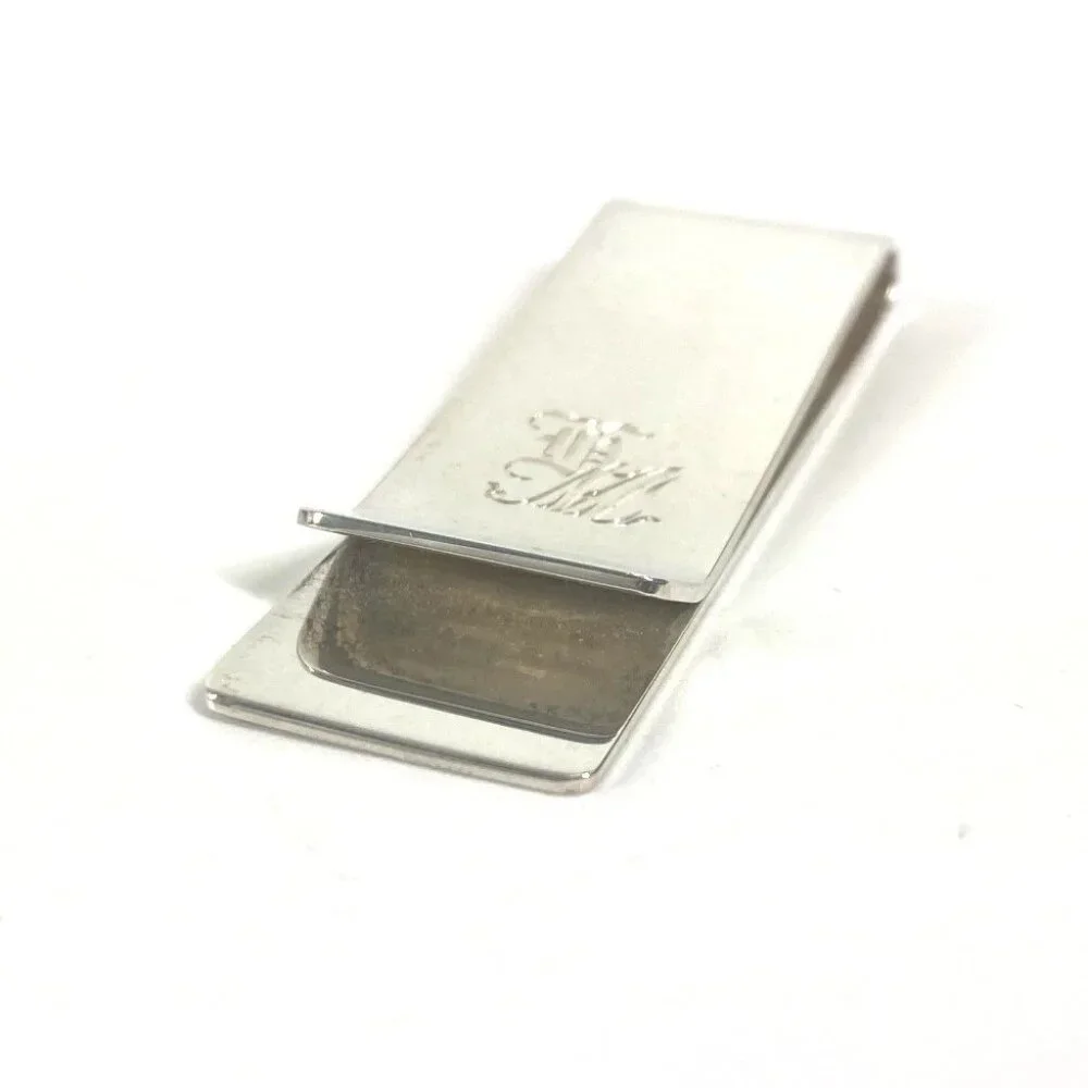 TIFFANY & Co. logo Bill Clip Money clip SV925 Silver